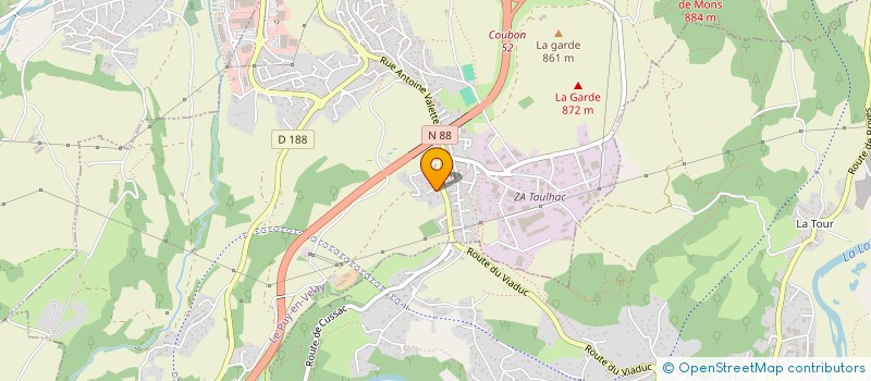 localisation de l'entreprise ULY 43 à LE PUY-EN-VELAY
