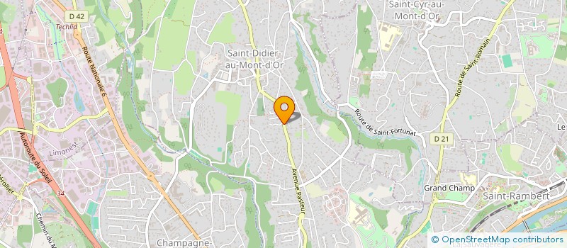 localisation de l'entreprise ULYCE SOLUTIONS  SAINT-DIDIER-AU-MONT-D'OR