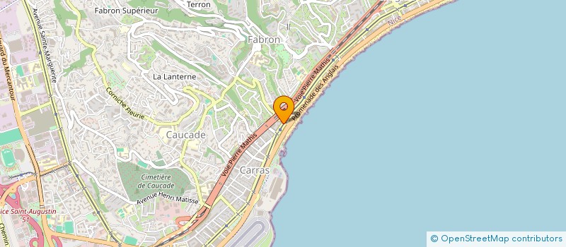 localisation de l'entreprise ULYRIS  NICE