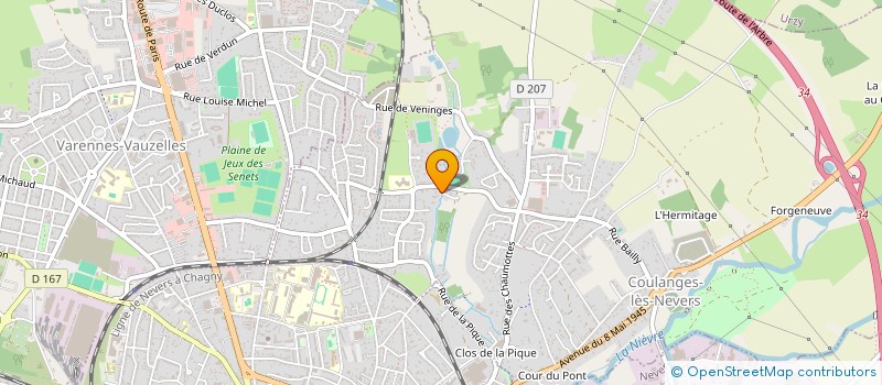 localisation de l'entreprise ULYS  COULANGES-LES-NEVERS