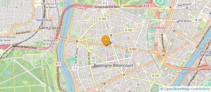localisation de l'entreprise ULYS  BOULOGNE-BILLANCOURT