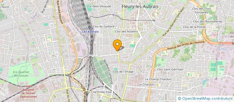 localisation de l'entreprise ULYSSE à FLEURY-LES-AUBRAIS