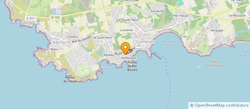 localisation de l'entreprise ULYSSE à PLOEMEUR