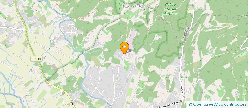 localisation de l'entreprise ULYSSE 84  L'ISLE-SUR-LA-SORGUE