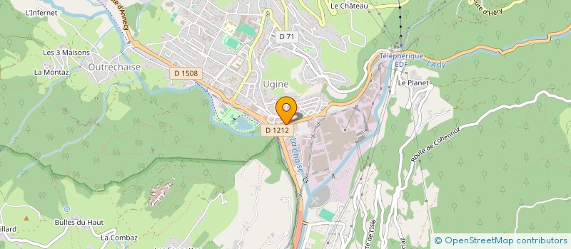 localisation de l'entreprise ULYSSE  UGINE