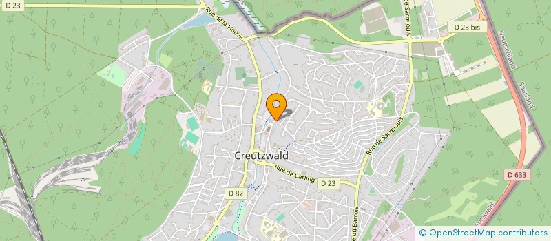 localisation de l'entreprise ULYSSE  CREUTZWALD