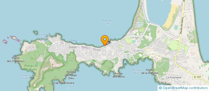 localisation de l'entreprise ULYSSE CLUB à HYERES