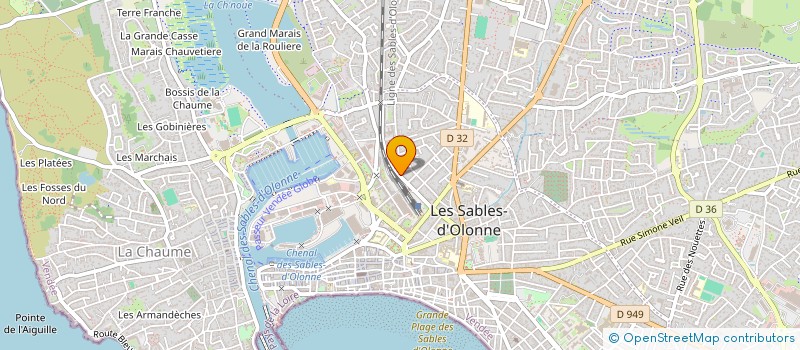 localisation de l'entreprise ULYSSE DEV à LES SABLES-D'OLONNE