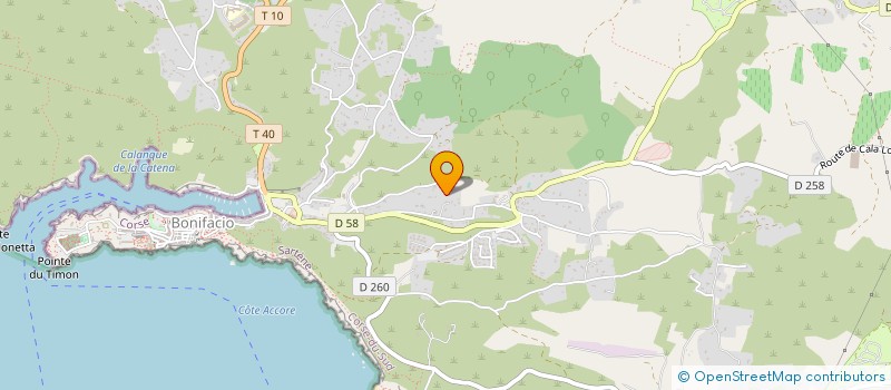 localisation de l'entreprise ULYSSE ET LOISIRS à BONIFACIO