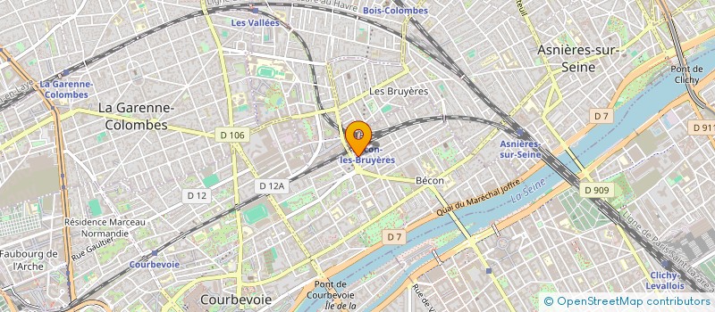 localisation de l'entreprise ULYSSE FINANCES à COURBEVOIE