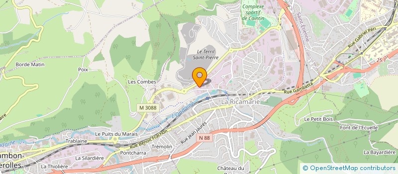 localisation de l'entreprise ULYSSE FORGE à LA RICAMARIE