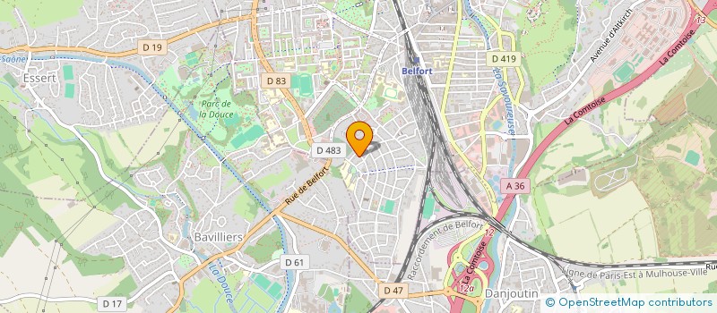 localisation de l'entreprise UM ETANCHEITE à BELFORT