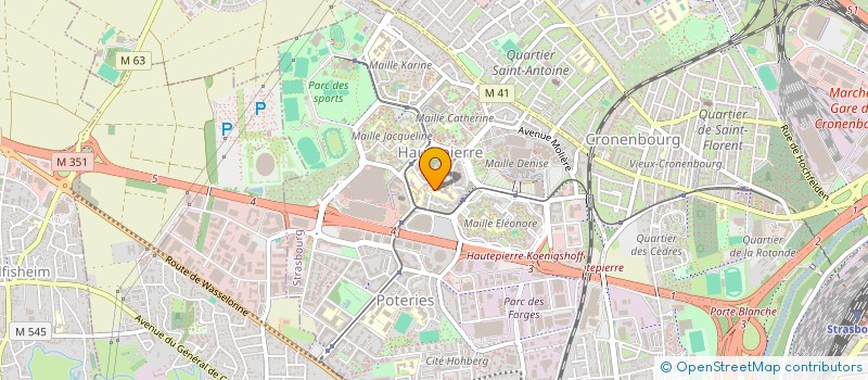 localisation de l'entreprise UMA à STRASBOURG