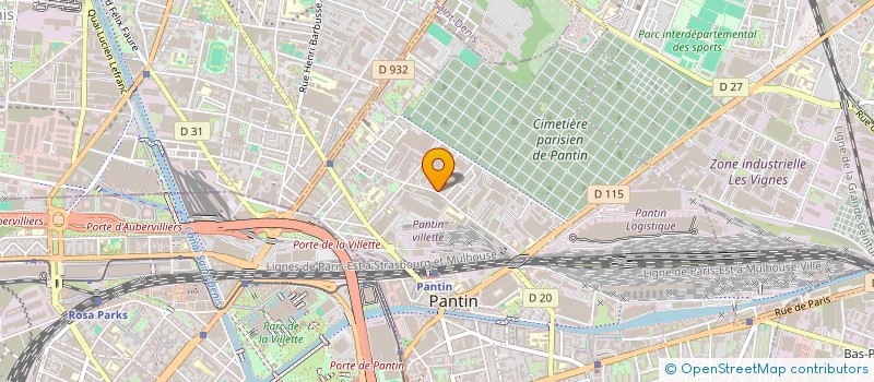 localisation de l'entreprise UMA à PANTIN