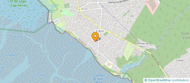 localisation de l'entreprise UMA  ARES