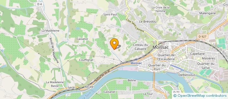 localisation de l'entreprise UMA MANZA à MOISSAC