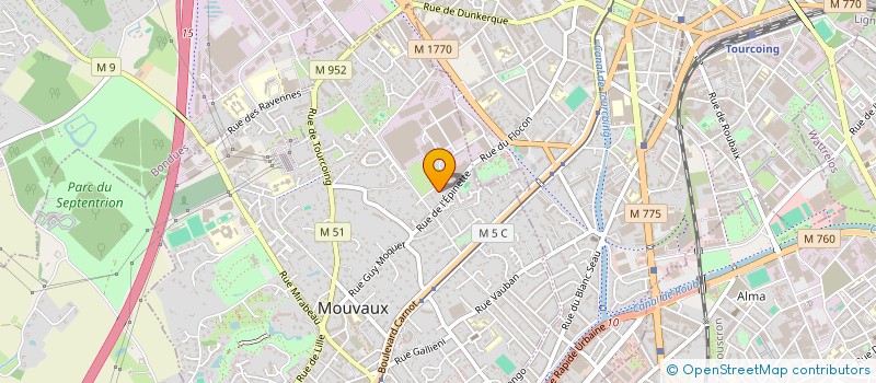 localisation de l'entreprise UMA PRODUCTION  MOUVAUX