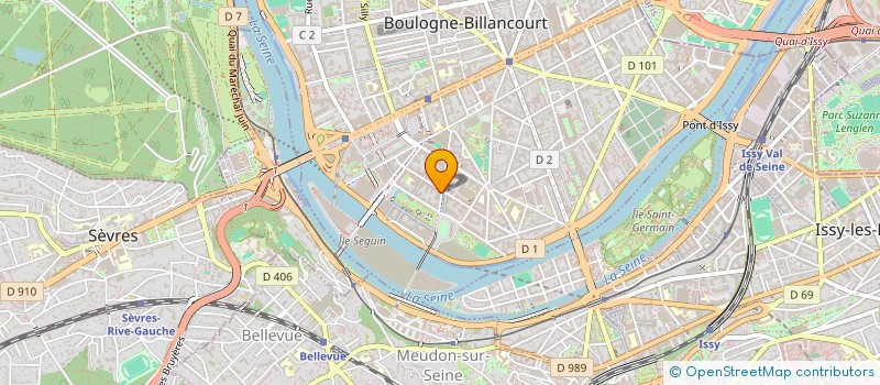 localisation de l'entreprise UMANIS à BOULOGNE-BILLANCOURT