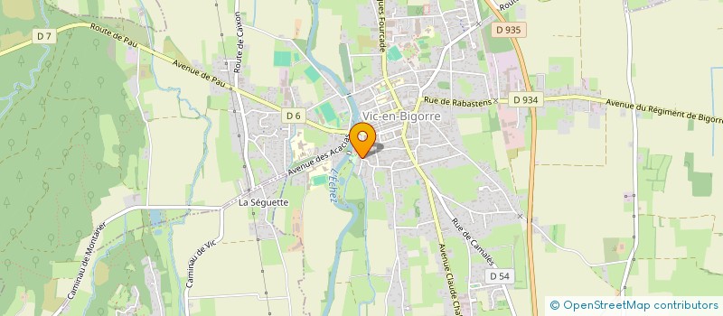 localisation de l'entreprise UMBERTI à VIC-EN-BIGORRE