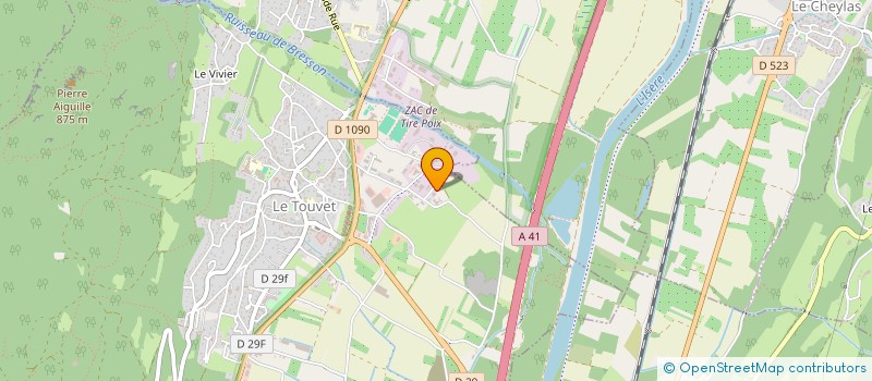 localisation de l'entreprise UMBERTO 38  LE TOUVET