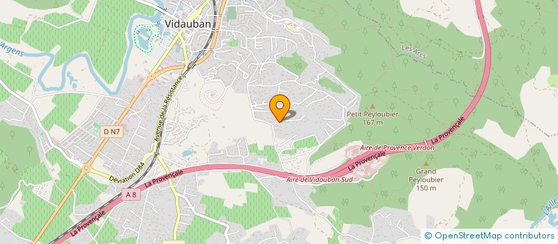 localisation de l'entreprise UMBU  VIDAUBAN