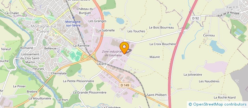 localisation de l'entreprise UMEA à MORTAGNE-SUR-SEVRE