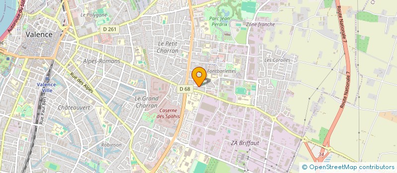 localisation de l'entreprise UMF à VALENCE
