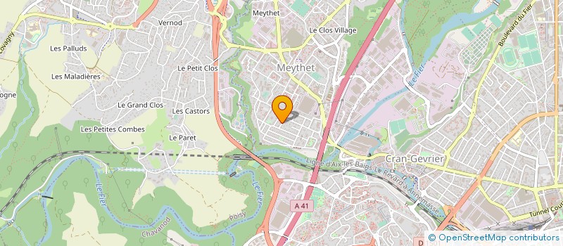 localisation de l'entreprise UMG ENTIS MUTUELLES à ANNECY