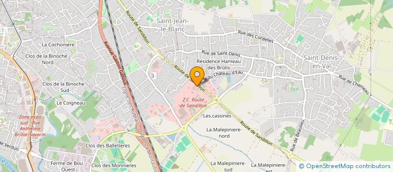 localisation de l'entreprise UMIH CENTRE à SAINT-JEAN-LE-BLANC