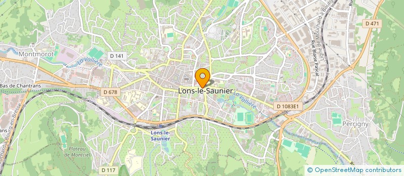 localisation de l'entreprise UMIH REGION FRANCHE-COMTE (UMIHR FC)  LONS-LE-SAUNIER