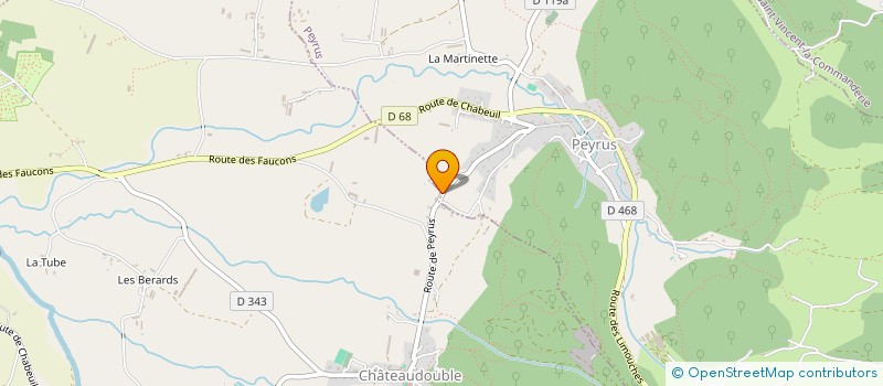 localisation de l'entreprise UMITHEA à CHATEAUDOUBLE