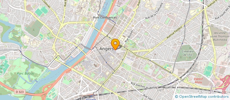 localisation de l'entreprise UMM ANJOU MAINE CFDT à ANGERS