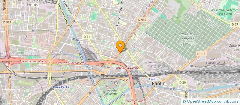 localisation de l'entreprise UMME  PANTIN