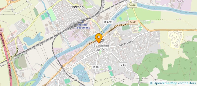 localisation de l'entreprise UMOB SECTION ESCRIME  BEAUMONT-SUR-OISE