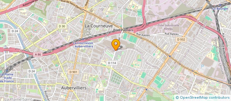 localisation de l'entreprise UMS BATIMENT  LA COURNEUVE