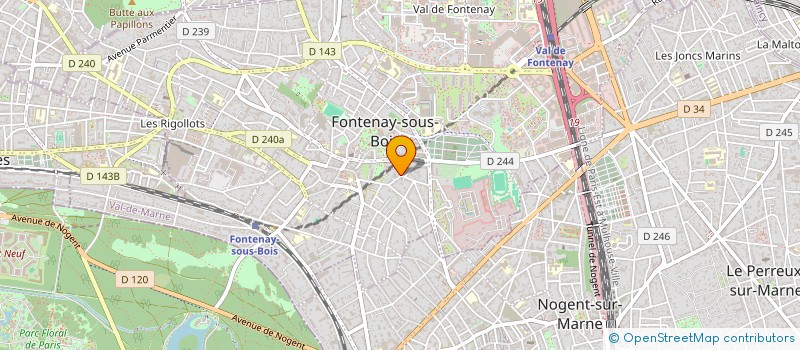 localisation de l'entreprise UMSTANDA FRANCE ASSOCIATION FRANCO-COLOMBIENNE POUR L'ENVIRONNEMENT à FONTENAY-SOUS-BOIS