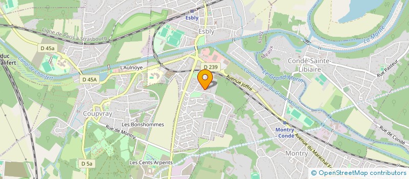 localisation de l'entreprise UMV DEPANNAGE à ESBLY