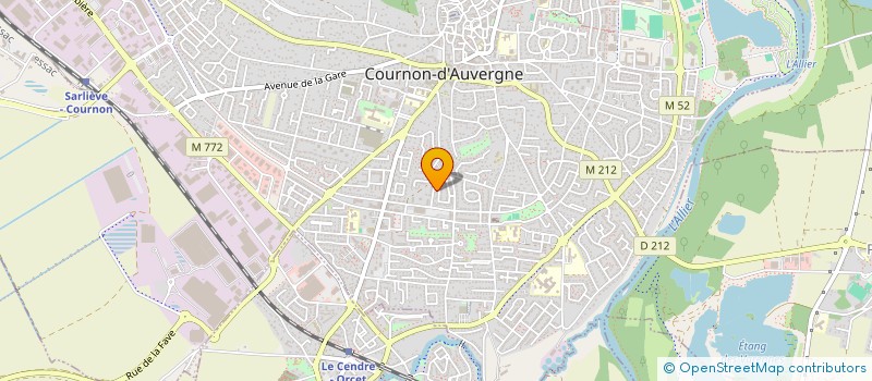 localisation de l'entreprise UN 20 CIBLE, AMICALE DE FLECHETTES COURNONNAISE  COURNON-D'AUVERGNE