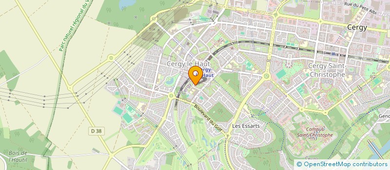 localisation de l'entreprise UN à CERGY