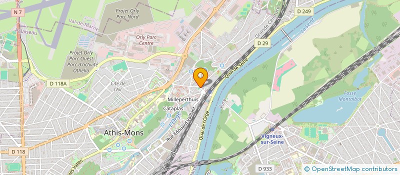 localisation de l'entreprise UN ABRI POUR GRANDIR  ATHIS-MONS