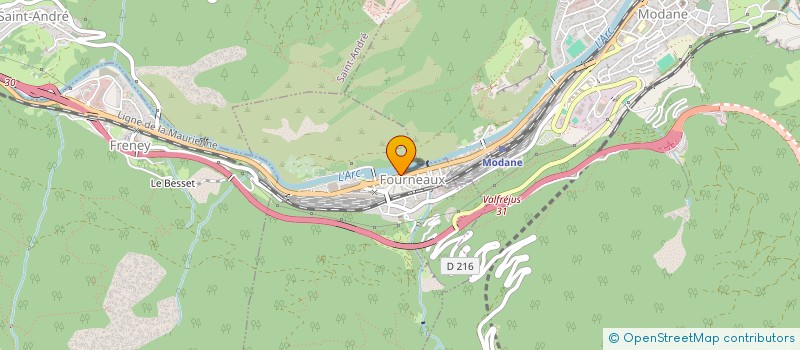 localisation de l'entreprise UN AIR 2 BAR  MODANE