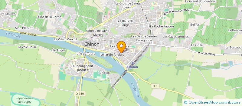 localisation de l'entreprise UN AIR D'AILLEURS à CHINON