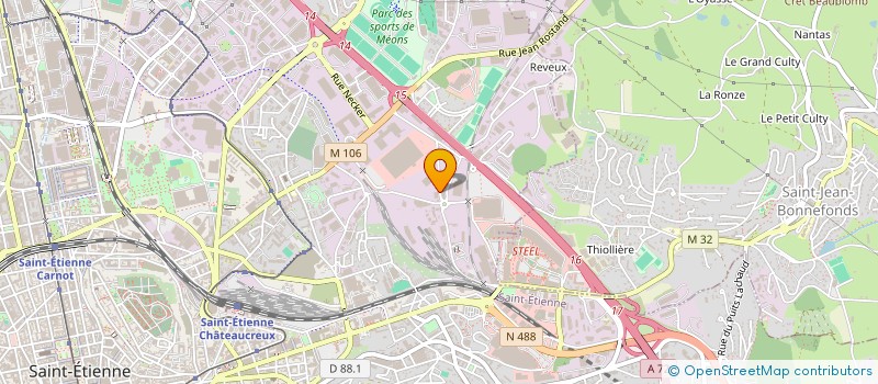 localisation de l'entreprise UN AIR D'ATELIER à SAINT-ETIENNE