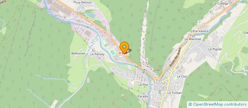 localisation de l'entreprise UN AIR D'ECO à THONES