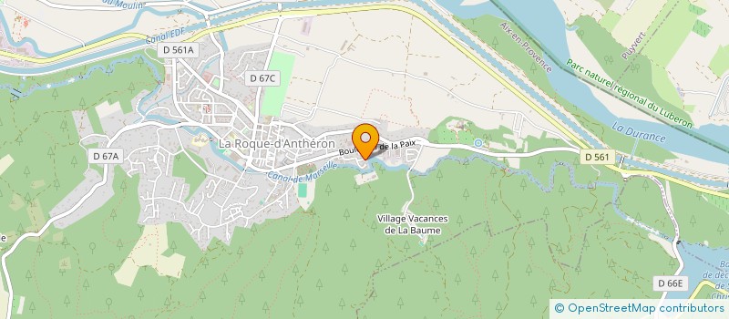 localisation de l'entreprise UN AIR D'EVASION  LA ROQUE-D'ANTHERON