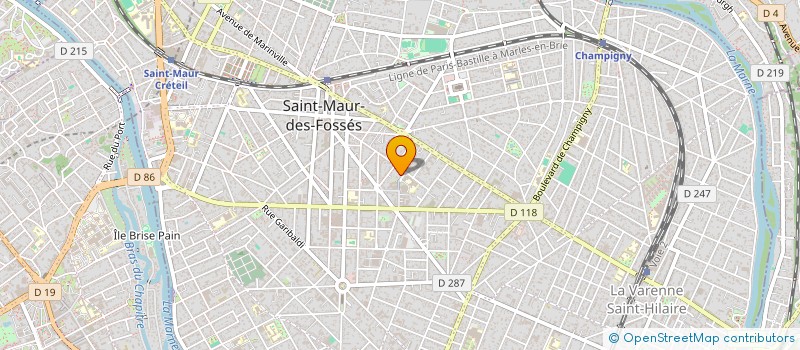 localisation de l'entreprise UN AIR DE DECO à ST MAUR DES FOSSES
