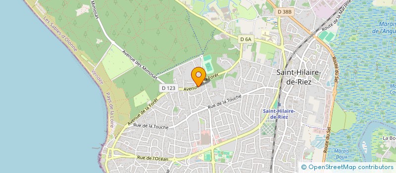localisation de l'entreprise UN AIR DE FAMILLE à SAINT-HILAIRE-DE-RIEZ