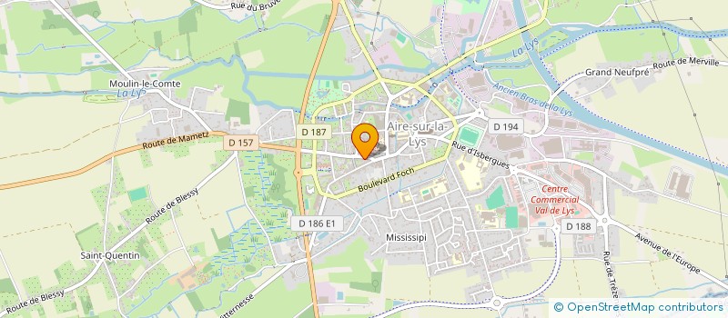 localisation de l'entreprise UN AIR DE GRASSE à AIRE-SUR-LA-LYS