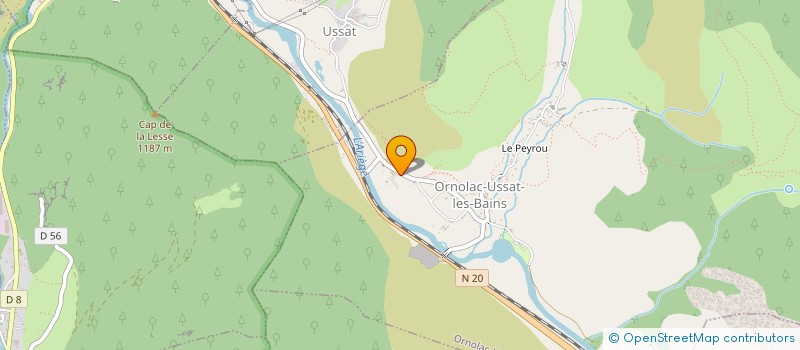 localisation de l'entreprise UN AIR NOUVEAU à ORNOLAC-USSAT-LES-BAINS