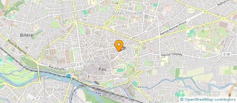 localisation de l'entreprise UN ALLER-RETOUR DANS LE NOIR à PAU
